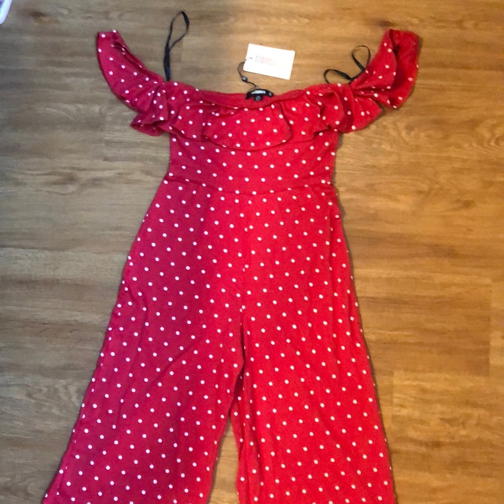 Red jumpsuit
